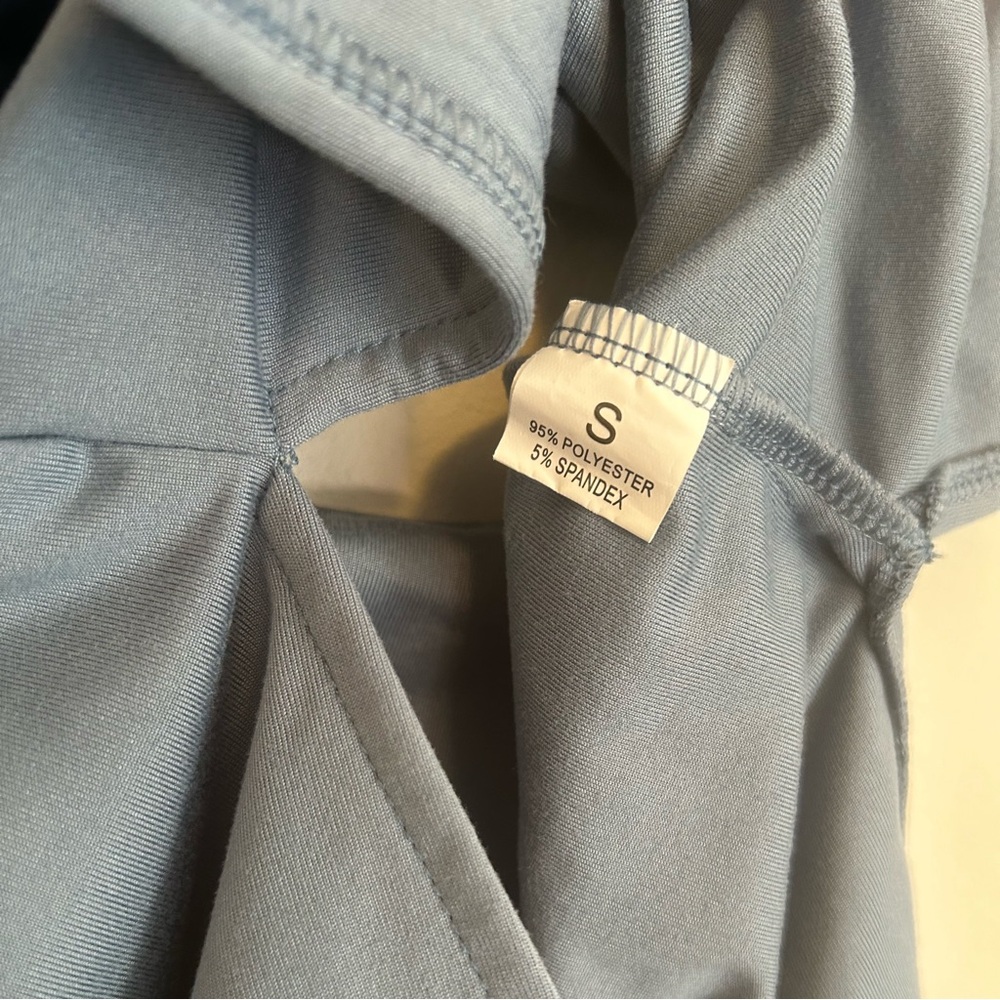 Blue Ruched Tank Top - Picture 3 of 3